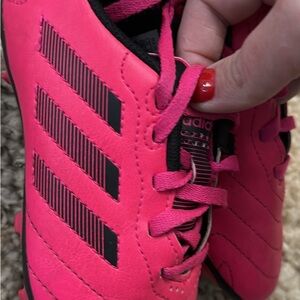 Adidas Kids Hot Pink and Black Sneakers
